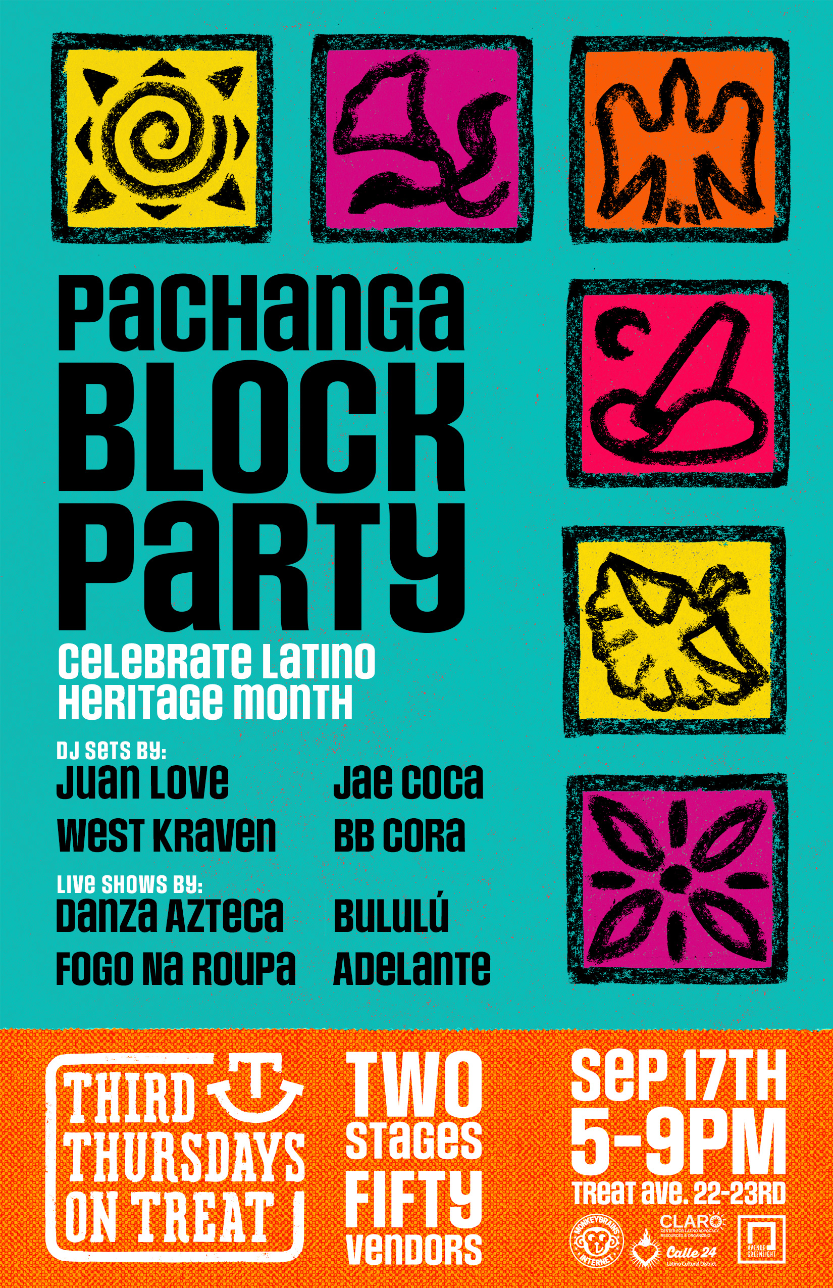 THIRD THURSDAYS ON TREAT - PACHANGA BLOCK PARTY, CELEBRATE LATINO HERITAGE MONTH